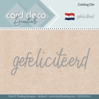 Card Deco - Snijmal - Gefeliciteerd