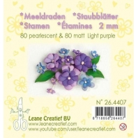 Le Crea - Meeldraden 2mm Ã‚Â±80 mat & 80 parel lichtpaars