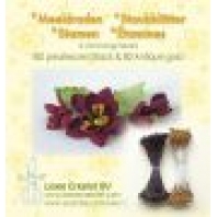 Le Crea - Meeldraden 2mm Ã‚Â±80 pearl black & 80 antiek goud