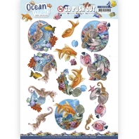 Amy Design - Ocean Wonders - 3 D push Out - SeaHorse
