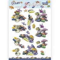 Amy Design - Ocean Wonders - 3 D push Out - Coral Reef