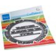 Marianne Design Craftable Congratulations circle by Marleen