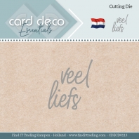 Card Deco Essentials - Snijmal - Veel Liefs