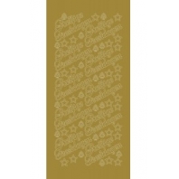 Stickers Prettige Feestdagen - Standaard film  - Gold