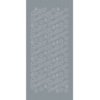 Stickers Prettige Feestdagen - Standaard film  - Zilver