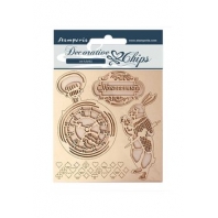 Stamperia Decoratieve chips Alice