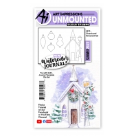 Art Impressions Church and Ornaments Set - 5573