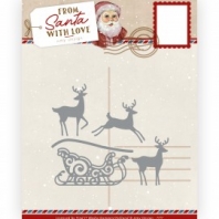 Amy Design - Santa with Love - Reindeer with Sleigh
