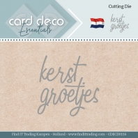 Card Deco - snijmal - Kerst groetjes