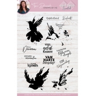 Card Deco Essentials - Stamps by Me - Clear Stamps A5 - Hummingbirds