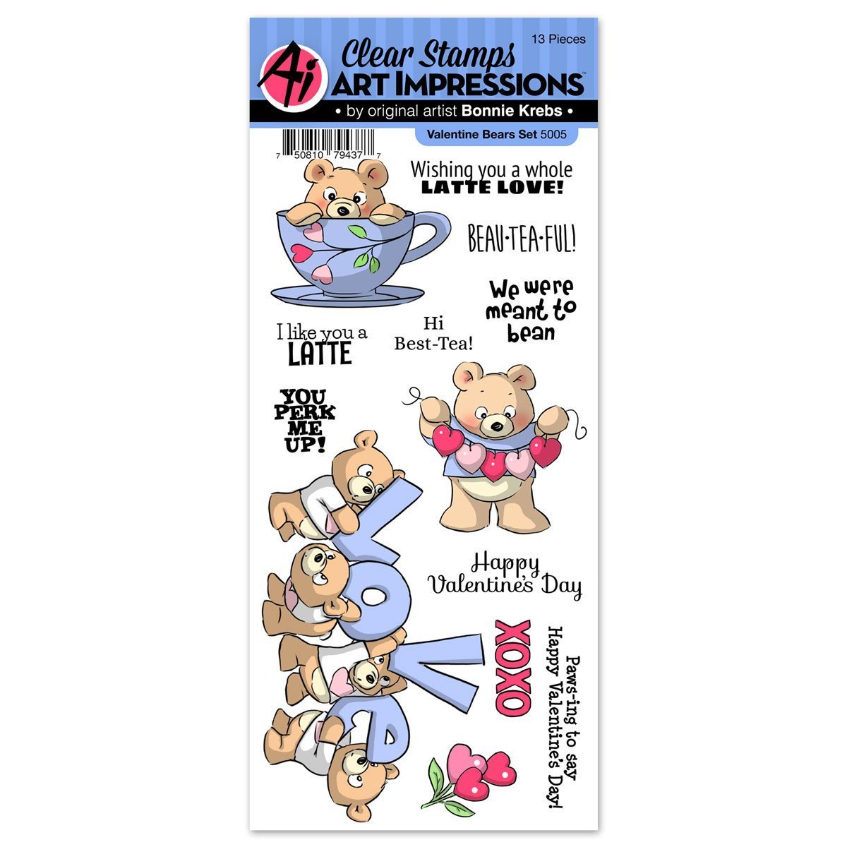 Art Impressions - Valentine Bears Set - 5005