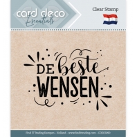 Card Deco - Clear Stamp - de beste wensen