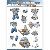 Amy Design - Whispers of Winter - 3D Push Out - Skating