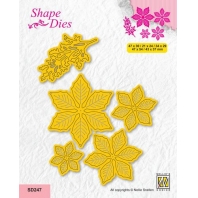 Nellie's Choice Shape Die - Kerstster met tak