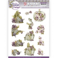 Precious Marieke - Purple Passion - 3D Push Out - Pumpkin Passion