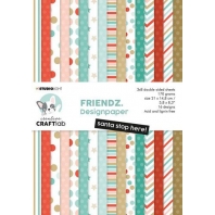 Studio Light Paper Pad Friendz  nr 73 Santa stop here!