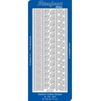 Starform - Outline Stickers Hoekjes Zilver