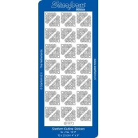 Starform - Outline Stickers  Zilver