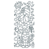 JEJE Peel - off stickers Gnome - Zilver