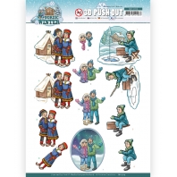 Yvonne Creations - Nordic Winter - 3D Push Out - Ice Fishing