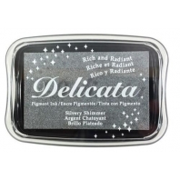 Delicata Inktkussen Metallic Silvery Shimmer