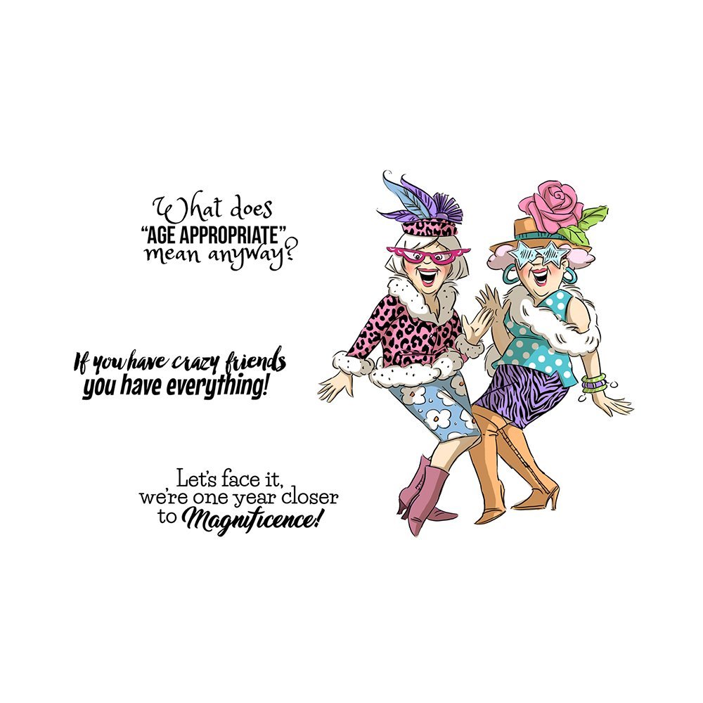 Art Impressions - Crazy Friends Set - 4989