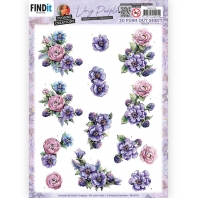 Yvonne Creations - Very Purple - 3D Push Out -  Blackberries
