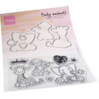 Marianne Design Clear Stamp & die set - Eline's Baby Dieren