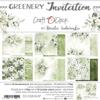 Craft O Clock - Greenery Invitation - 20,3x20,3cm