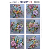Yvonne Creations - Scenery - Birds and Flowers Square