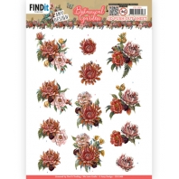 Botanical Garden - Amy Design - 3D Push Out - Colorful Flowers