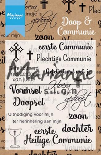 Clear stamp Doop en communie