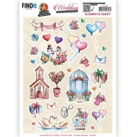 Yvonne Creations - Wedding - 3D knipvel - Elements sheet B