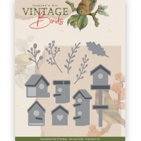 Jeanine's Art - Vintage Birds - Snijmal - Birdhouses