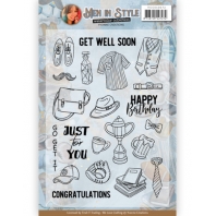 Yvonne Creations -  Men in Style - Clearstamp