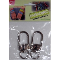 JoyCrafts Metalen sluitingen karabijn zilver - 2 stuks