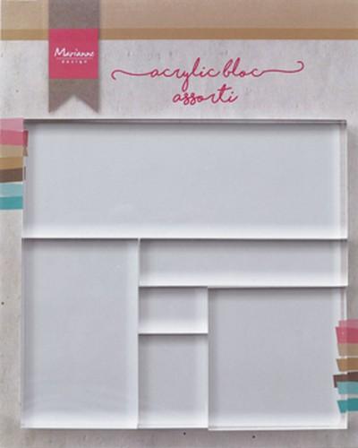 Tools Acrylic stamp bloc set 6 stuks