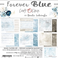 Craft o Clock - Forever Blue - Basic set of paper
