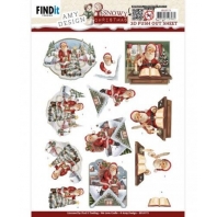 Amy Design - Snowy Christmas -  3D. Push Out - Snowy Santa