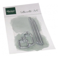 Marianne Design - Clear stamps Silhouette Art - Kaarsen