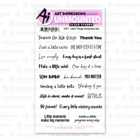 Art Impressions - Little Things Sentiments Set 5797