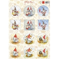 Marianne Design Decoupage Hetty's Mini's - Gnomes