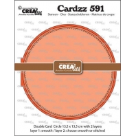 Creaties Cardzz Dubbele ronde Kaart