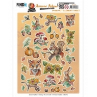 Yvonne Creations - Awesome Autumn - 3D Push Out  elements sheet