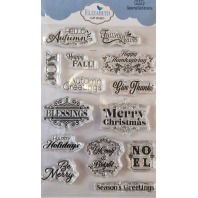 Elizabeth Craft Designs - Clearstamp - Seasonal Sentiments 331
