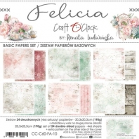 Craft O Clock - Felicia - Basic paper set - 20,3x20,3cm