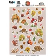 Yvonne Craetions - 3D knipvel - Gnomes elements sheet