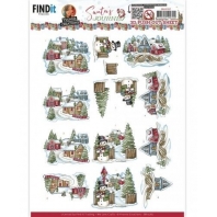 Yvonne Creations - Santa's Journey - 3D push Out - Christmas Village