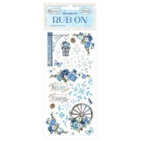 Stamperia Rub On Blue Land