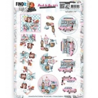 Yvonne Creations - Back to the fifties - 3D knipvel - Burger